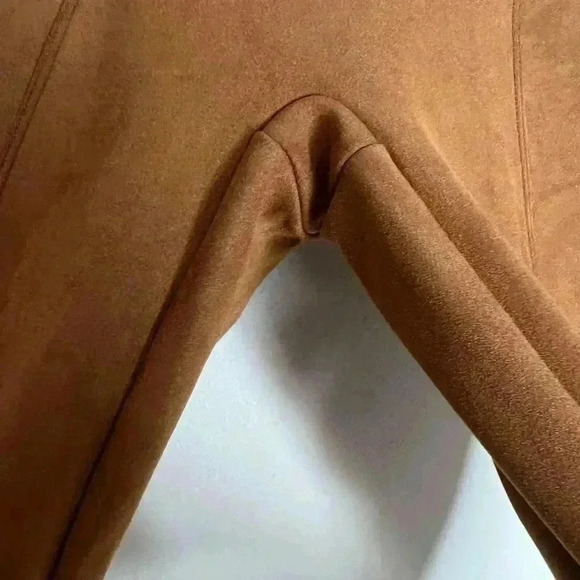 Spanx Faux Suede Leggings Pull On Pant Small Rich Caramel Neutral Blogger Fav - Picture 6 of 12